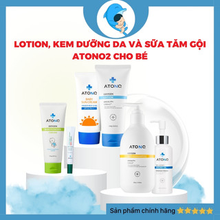 Lotion, kem dưỡng da và sữa tăm gội Ationo2, thành phần thiên nhiên, lành tính, dịu nhẹ, dưỡng da cho bé