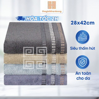 Khăn Mặt Nhỏ Songwol Modern Stitch HM09 Chất Liệu Cotton NTW Thấm Hút Nhanh Khô Thoáng Không Gây Kích Ứng 28x42cm