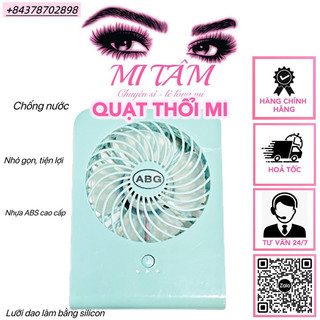 Quạt thổi mi , quạt đi biển , quạt mini _dụng cụ nối mi