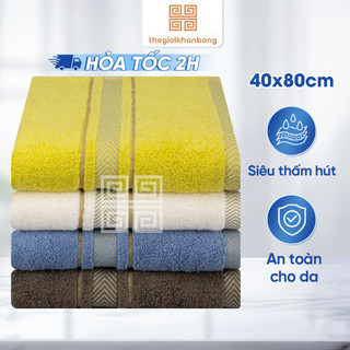 Khăn Mặt Songwol Senti FS18 Chất Liệu Cotton Tự Nhiên Mềm Mịn An Toàn Cho Da Thấm Hút Tốt Độ Bền Cao 40x80cm