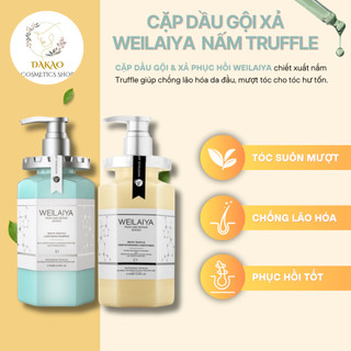  Cặp dầu gội xả phục hồi Weilaiya chiết xuất nấm Truffle giúp chống lão hóa da đầu và mượt tóc 