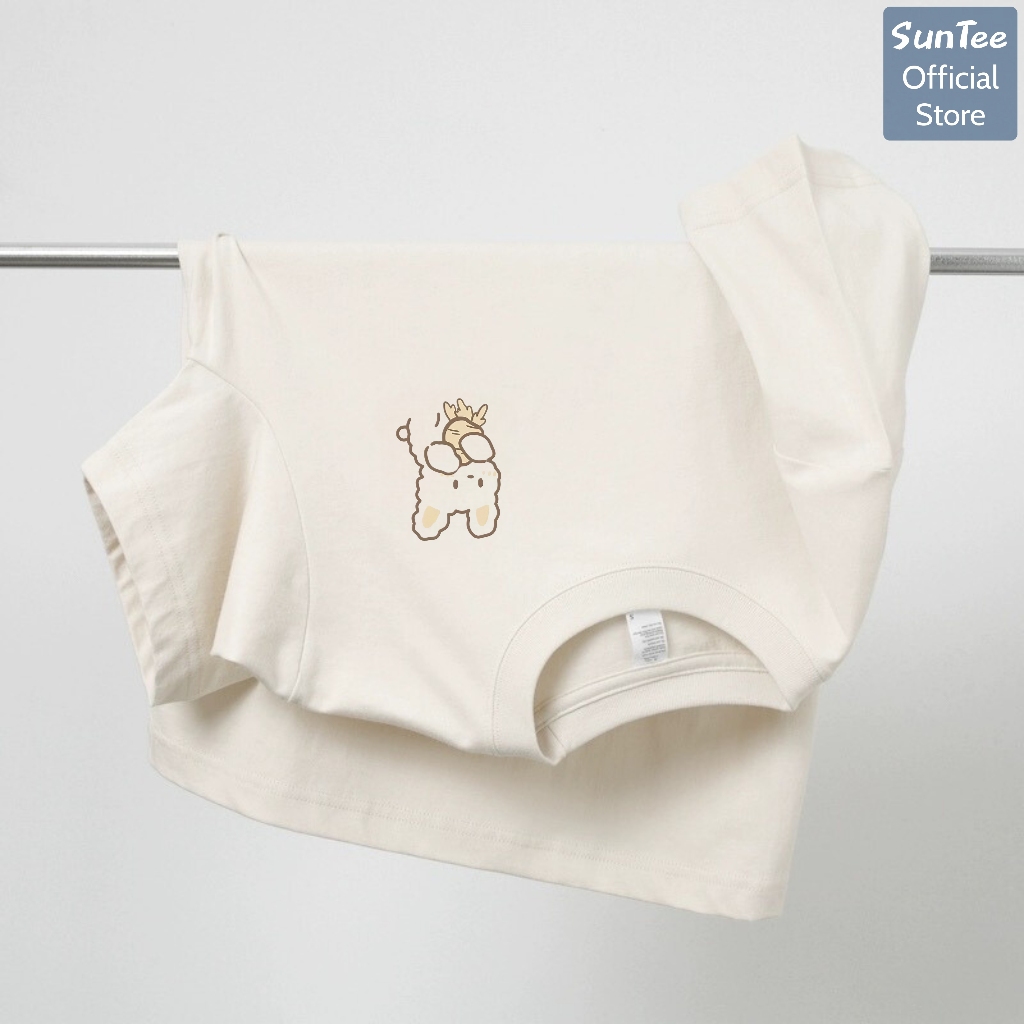 Áo thun nữ form vừa SUNTEE STFV103 phong cách basic in hình 03 vải cotton 250GSM cao cấp thoáng mát | BigBuy360 - bigbuy360.vn