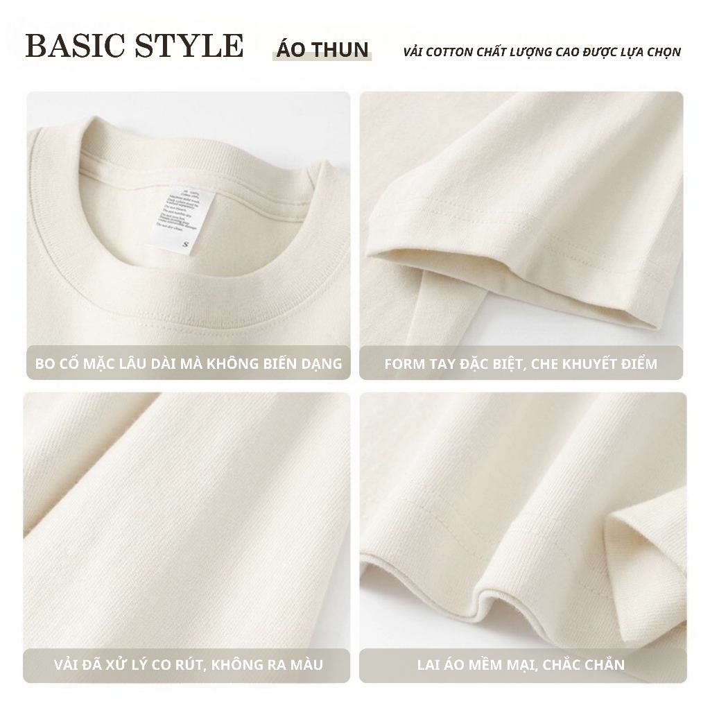 Áo thun nữ form vừa SUNTEE STFV103 phong cách basic in hình 03 vải cotton 250GSM cao cấp thoáng mát | BigBuy360 - bigbuy360.vn