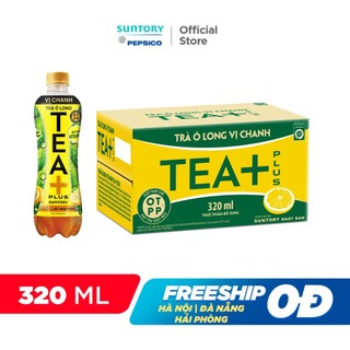 Thùng 24 chai trà ô long tea+ vị chanh
