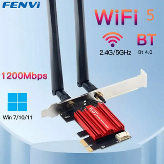 Wifi 5 pci-e không dây ac7260 1200 băng tần kép 2.4g/5ghz 802.11ac bluetooth 4.0 máy tính để bàn windows 7/8/10/11