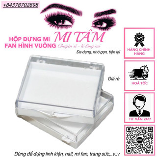 Hộp đựng mi fan, hộp đựng fan _ Dụng cụ nối mi _ Phụ liệu nối mi Mi Tâm
