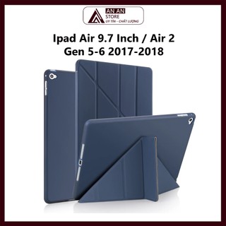 Bao da cover cho ipad air 9.7 inch / air 2 / gen 5-6 2017-2018 hỗ trợ smart cover gấp chéo