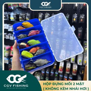 Hộp đựng mồi câu 2 mặt (18x8x5) không kèm dây đeo