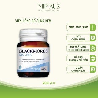 Viên Bổ Sung Kẽm Bio ZinC Blackmores Giảm Mụn (84 Viên)