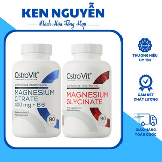OstroVit Magnesium Glycinate Hỗ Trợ Giấc Ngủ Ngon Phục Hồi Cơ GiảmStress Ostrovit Magnesium Citrate Cải Thiện Xương Khớp