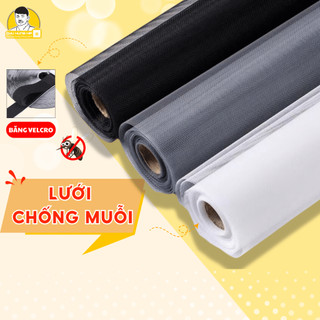 Lưới chống muỗi, lưới chống côn trùng, rèm lưới chống muỗi cửa sổ, băng dính băng móc, nhiều kích thước