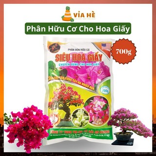 Phân Hưu Cơ Cho Hoa Giấy Và Hoa Sứ Nóng Túi 700g, Cải Tạo Đất Kích Rễ, Nhiều Hoa, Lâu Tàn