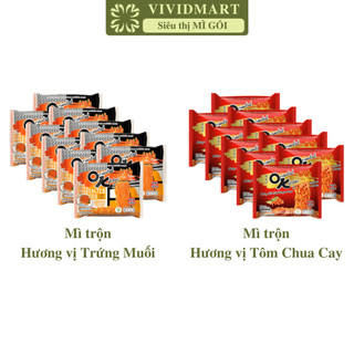 [SET 10 GÓI] - MAMA OK - Mì xào Mama OK 2 vị: Trứng Muối, Tomyum Chua Cay (85g/gói) - Mì xào Thái Lan, Mì Mama trộn