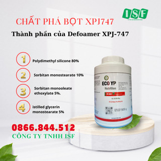 [ date 6/2026] CHẤT PHÁ BỌT DEFOAMER XPJ-747 – Dùng Cho Thực Phẩm – Chai 1 Kg