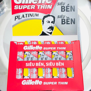 Lưỡi lam GILLETTE Super Thin Platinum hộp 100 cái