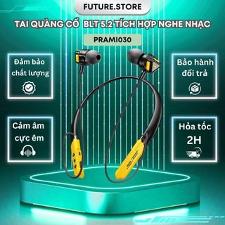 Tai nghe WK VC02 PRAMI - Quàng cổ nhẹ nhàng, pin 20 giờ, âm thanh chất lượng tuyệt vời, Bluetooth - PRAMI030