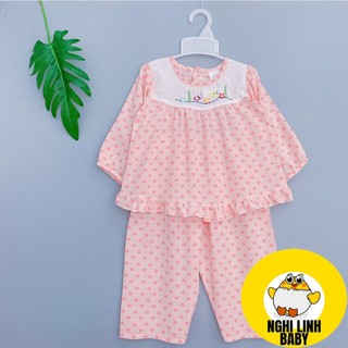 Đồ tone cho bé gái, bộ quần áo bé gái tay dài quần dài size từ 8-32kg - Nghi Linh Baby