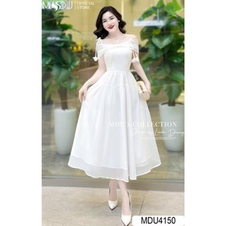 Váy Tiểu Thư K32-D1-2 MDU4150 Với Thiết Kế Trễ Vai, Dáng Xòe Nhẹ Nhàng Từ MDU