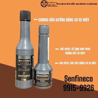 COMBO VỆ SINH KIM PHUN, BUỒNG ĐỐT +SÚC RỬA ĐỘNG CƠ MÔ TÔ XE MÁY SENFINECO ĐỨC