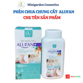 150gr Bột phèn chua chưng cất ALUFAN khử mùi hôi nách hôi chân an toàn hiệu quả