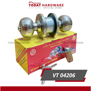 BỘ Ổ KHOÁ CỬA TAY NẮM TRÒN VIỆT TIỆP ĐÓNG HỘP 04206