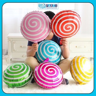 Bóng bay hình kẹo xoắn, hình kẹo ngọt trang trí sinh nhật cho bé tại nhà