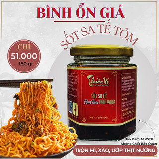 Sa tế, sốt sa tế tôm tươi nam vang trộn mì cay Thuần Vị, sốt sa tế siêu cay ngon tôm tươi hương vị nam vang 180 gram