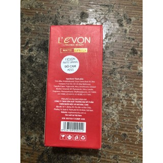(giá sỉ) SON THỎI L’EVON- son thỏi levon mocha ( đỏ cam)