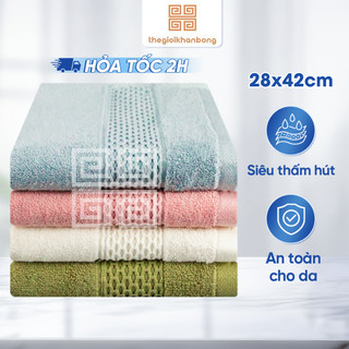 Khăn Mặt Nhỏ Belleto UB07 Chất Liệu Cotton Siêu Thấm Hút Mềm Mịn Đa Dạng Màu Sắc Kích Thước 28x42cm