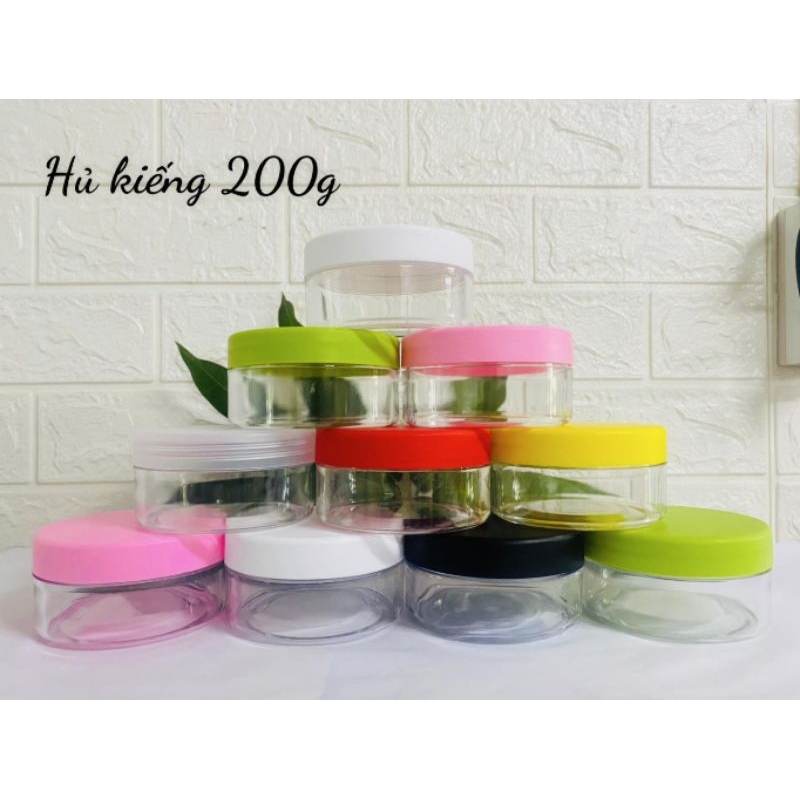 hủ đựng kem 200g kiếng ( Nhựa Giòn)