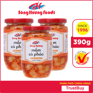 3 Hũ Mắm Cà Pháo Sông Hương Foods Hũ 390g - Ăn kèm cơm , bún , phở , mì tôm , ăn vặt , thịt nướng