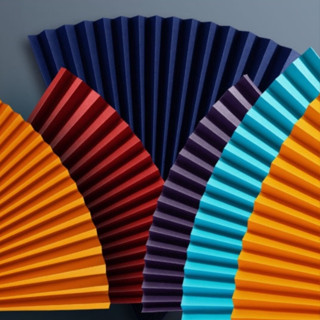 (GIẤY DÀY XỊN) Quạt giấy trang trí làm phụ kiện chụp ảnh sản phẩm