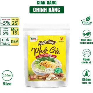 Nước Sốt nấu Phở Gà Vianco gói 200ml nấu nhanh trong 5 phút gia vị nêm sẵn chuẩn Gia vị  Việt Ấn