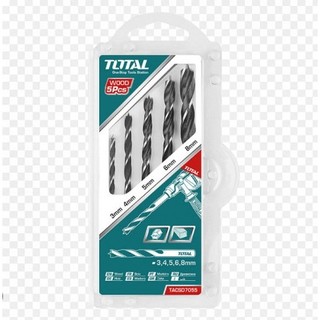 (KKT) Bộ 5 Mũi Khoan Gỗ TOTAL TACSD7055