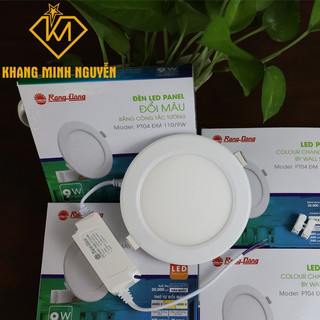 Đèn led panel âm trần rạng đông pt04 đm 110/9w đổi màu ánh sáng trắng - vàng - trung tính