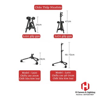 Chân đèn lùn background stand ls70 , ls20 chính hãng nicefoto