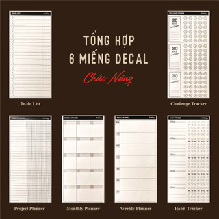 Decal Planner dán lên sổ - Planner Decal for Notebooks