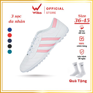 Giày Wika 3 Sọc Wika Chính Hãng, Giày Đá Bóng Đá Banh Đã Khâu Full Đế