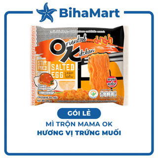 [GÓI LẺ] - MAMA OK - Mì xào Mama OK Trứng Muối (85g/gói) - Mì xào Trứng Muối Thái Lan, Mama mì Trứng Muối gói