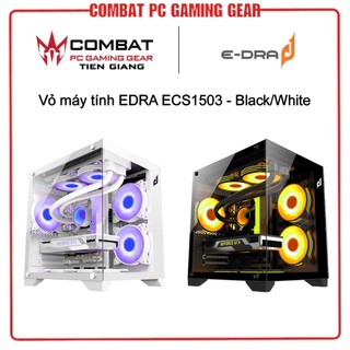 Case máy tính e-dra ecs1503 - black/white hàng chính hãng