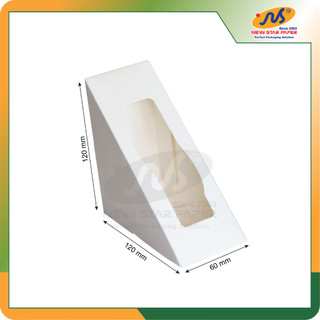 Hộp giấy đựng sandwich - Gói 50 hộp giấy trơn