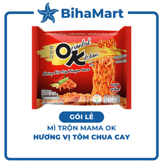 [GÓI LẺ] - MAMA OK - Mì xào Mama OK Tomyum Chua Cay (85g/gói) - Mì xào Tomyum Chua Cay Thái, Mì Tomyum Mama xào