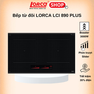 Bếp Từ Đôi Cảm Ứng LORCA LCI 890 PLUS  Phím Trượt , Nấu Nhanh 2400W