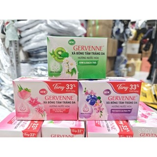 Xà bông cục tắm trắng da gervenne hương nước hoa 90g
