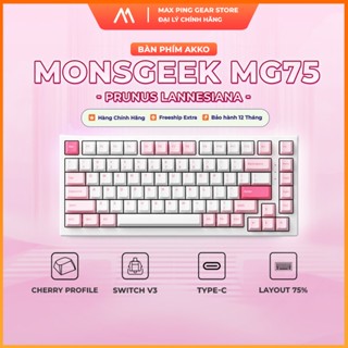 Bàn phím cơ MonsGeek MG75 Prunus Lannesiana (White LED / AKKO sw v3)