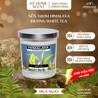 Nến thơm himalaya sản phẩm nến thơm hương white tea dễ chịu, nhẹ nhàng loại 140g/343g/545g
