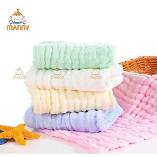 Khăn xô sữa màu nhăn 6 lớp (1 chiếc)