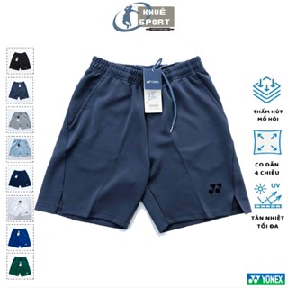 Quần short cầu lông nam nữ YONEX 8 màu, logo thêu, chất liệu dày dặn, co giãn 4 chiều, thoáng mát, thấm hút mồ hôi