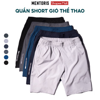 Quần đùi Nam Mentoris chất liệu vải gió co giãn 4 chiều, vận động thoải mái giữ form hiệu quả MSR01