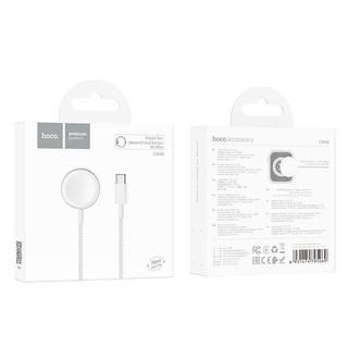 Dock sạc nhanh khung nhôm Hoco CW46/ CW39 dành cho Apple watch cổng type C, sạc nhanh, dây cáp bọc dù chắc chắn